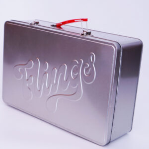 Custom Wholesale Large Standard Size Metal Lunch tin Boxes with Handle | goldentinbox.com 