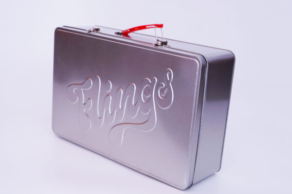 Custom Wholesale Large Standard Size Metal Lunch tin Boxes with Handle | goldentinbox.com 